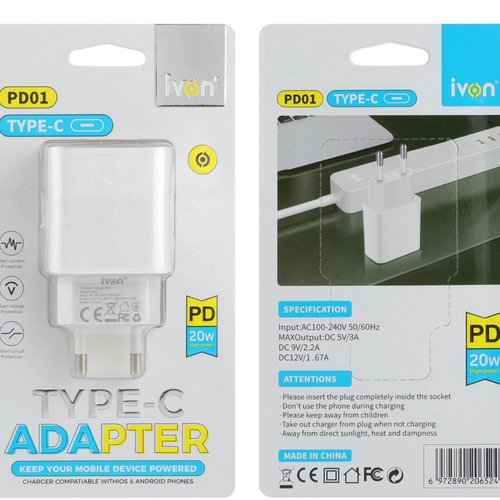 Type-c adapter 20W ivon
